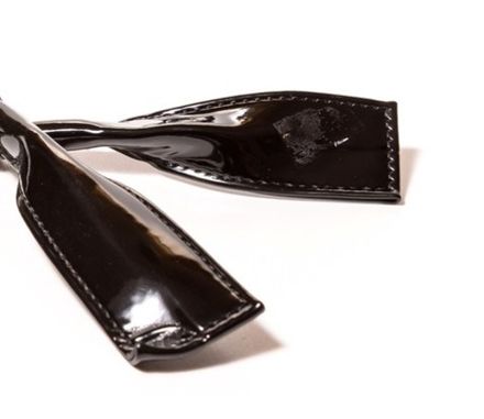 Ручки сумочные круглые широкие 70см, чёрный лаковый [4001-2]