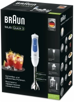 Блендер погружной Braun MQ3045 WH APERITIVE (q)