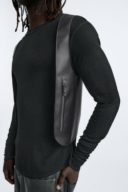 ZARA СУМКА С ПЛЕЧЕВЫМ РЕМНЕМ SOFT, ЧЕРНЫЙ