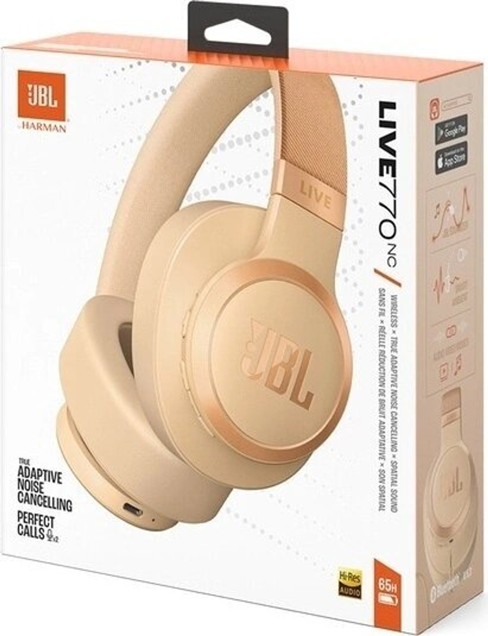 Беспроводные наушники JBL Live 770NC, Золотой