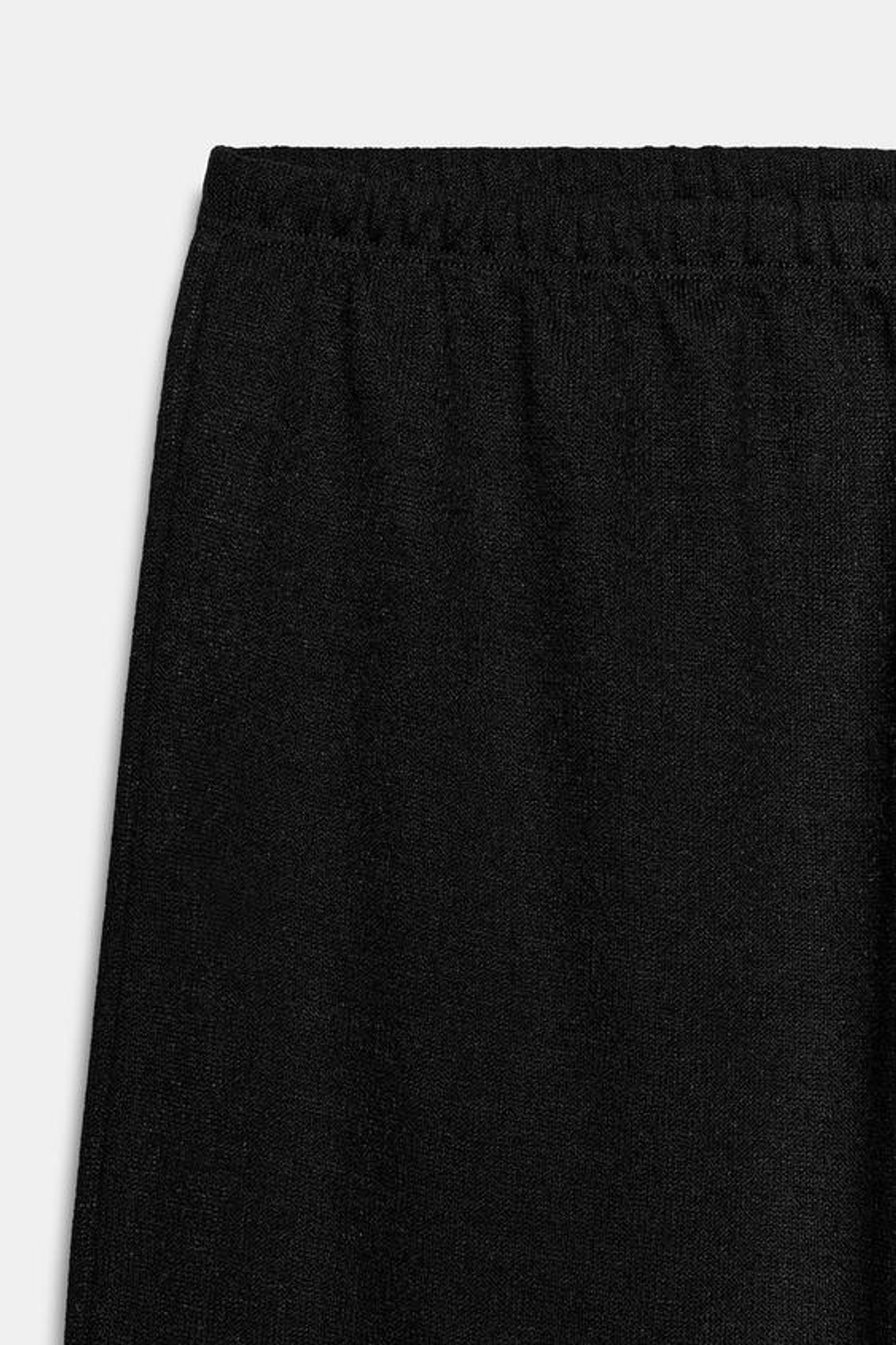 ZARA БРЮКИ ПРЯМОГО КРОЯ, ЧЕРНЫЙ