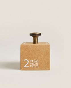 Мебельная ручка Zara Home, 2.3х2.3х2.3 см, латунь, 2 шт., 7378/555
