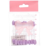 Аппликаторы для макияжа 10шт «ЭФФЕКТО», цвет фиолетовый, 6см