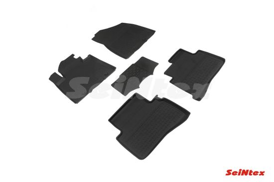 Резиновые коврики в салон Hyundai Tucson III рестайлинг (2018-2021) "Высокий борт"