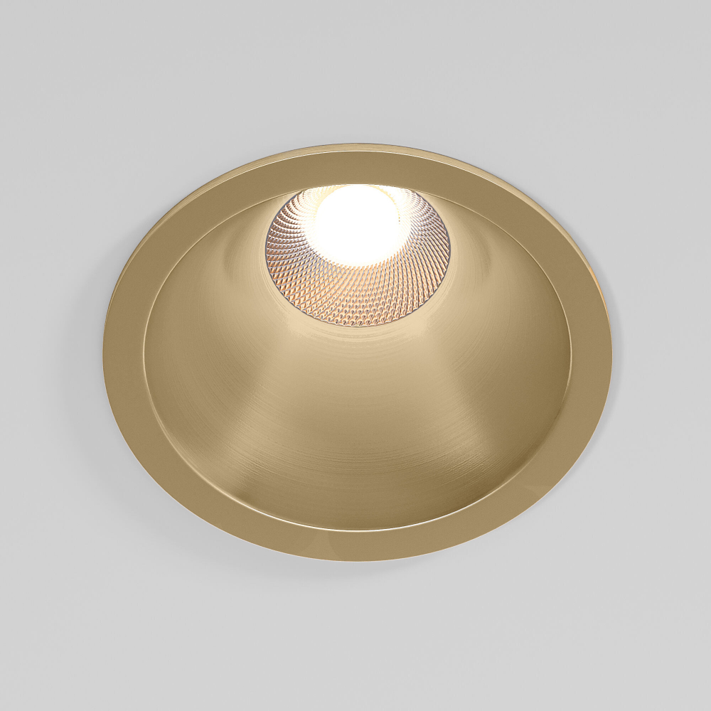 Встраиваемый светодиодный светильник Elektrostandard Forte 25071/LED 15W 4000K латунь