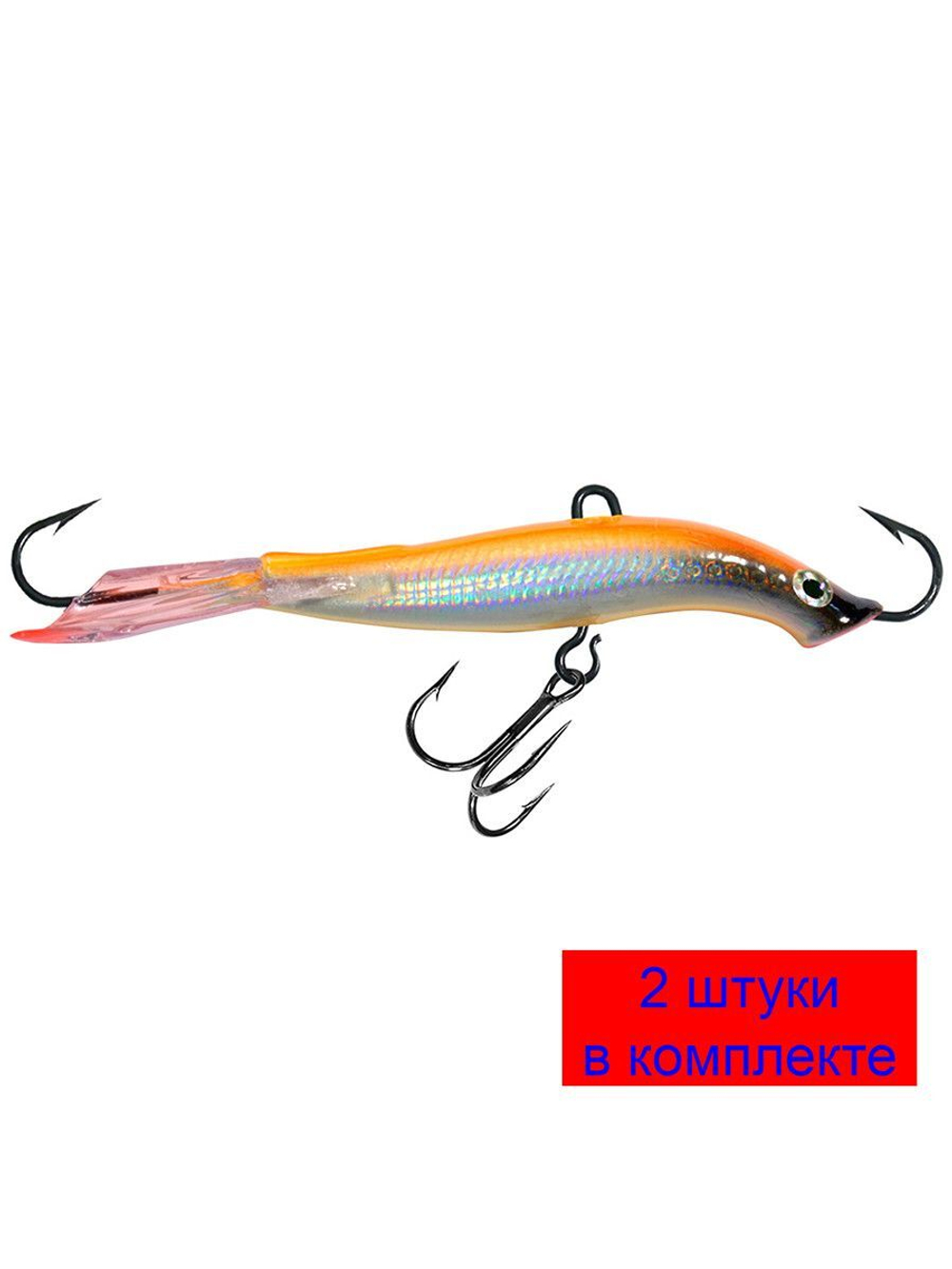 Балансир МИНОГА-7 76mm 102 (оранжевая спинка), 1 штука 20 г