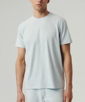 Футболка мужская с коротким рукавом Atlantic NMT-033, хлопок, светло-голубой