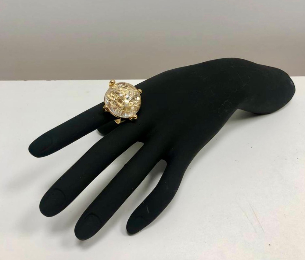 Винтажное кольцо Trifari с эффектом «Колотый лед»