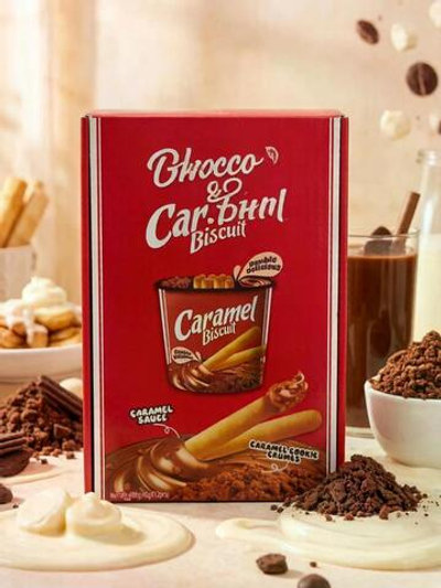 Печенье Caramel Шоко крем 40гр 8*12