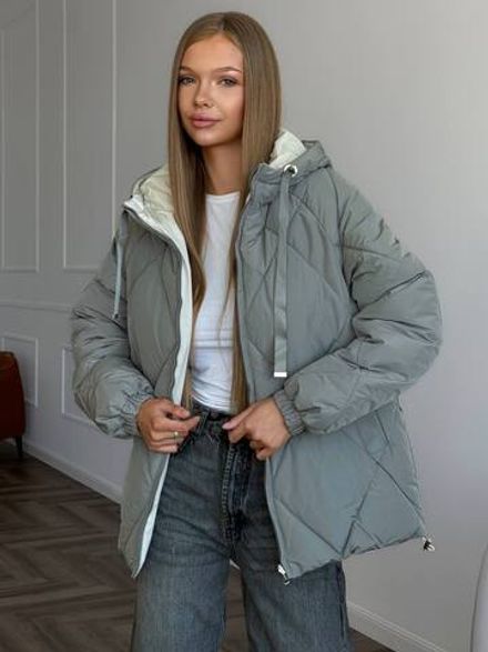 Куртка двусторонняя А609 Фабрика Моды