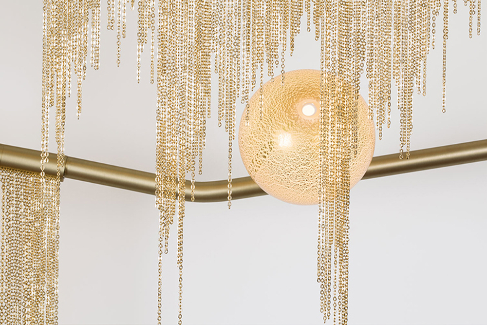 Ceiling design lamp  3-GLOBE CHERRYBOMB FLUSH MOUNT by Lindsey Adelman