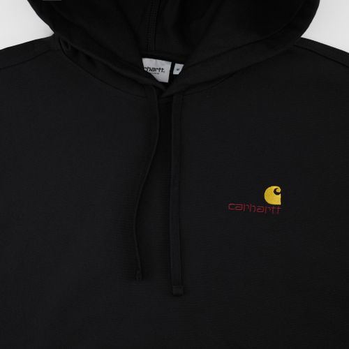 Толстовка мужская Carhartt WIP Hooded American Script артикул:I028279_black - купить в магазине Дайс