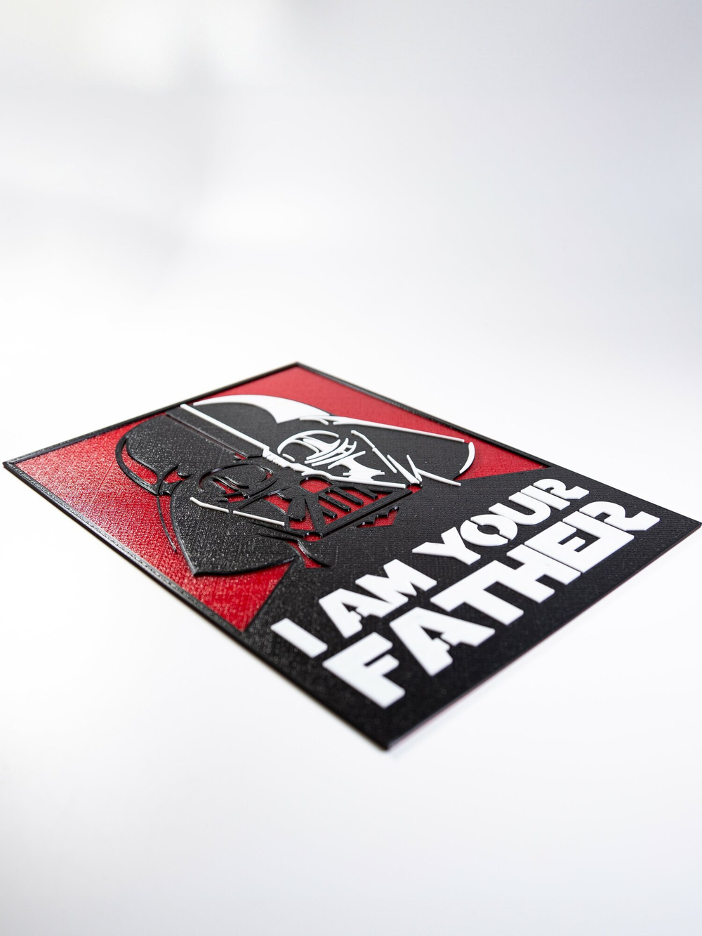 Табличка "I am your father" Дарт Вейдер (Darth Vader), пластик, 3D печать, 24х17см