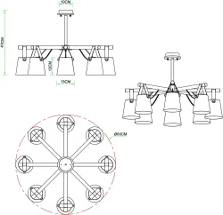 Потолочная люстра Arte Lamp