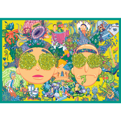 Pazl / Пазлы / Puzzles - "4x250" - The twisted world of Rick and Morty / Warner Rick and Morty