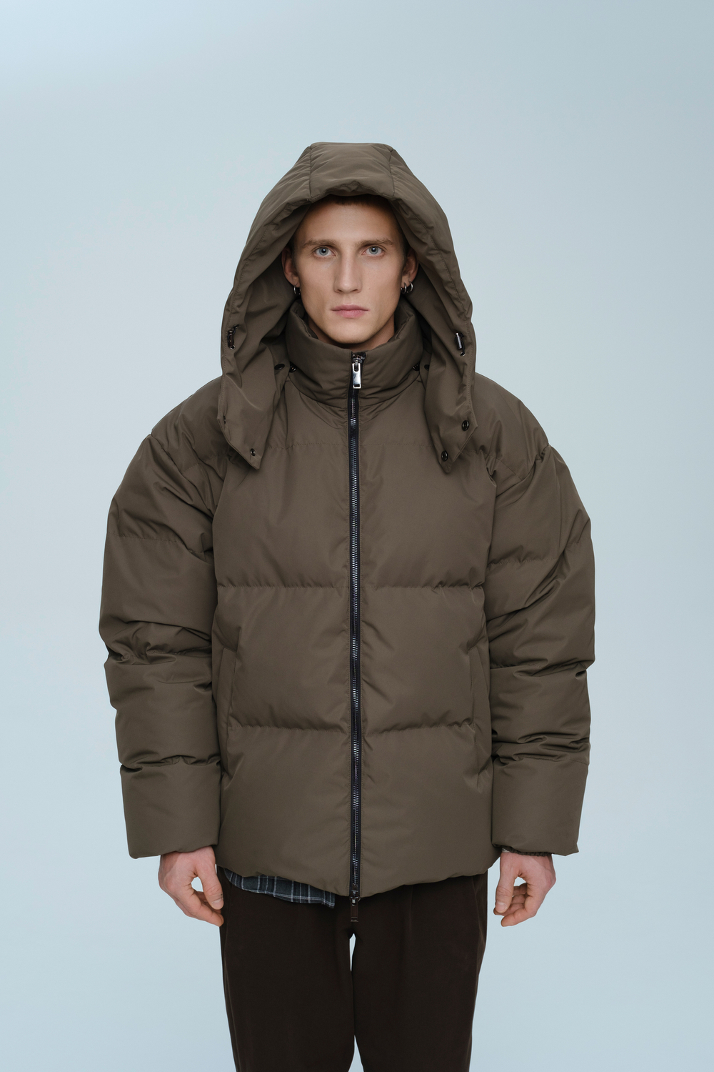 Пуховик с капюшоном | brown