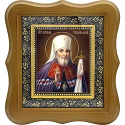 Павел Тобольский, святитель, митрополит. Икона на холсте.