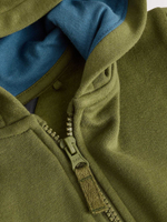 Толстовка с капюшоном на молнии для мальчика Next E60-830, Хаки