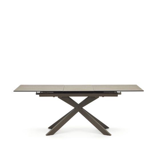 Atminda Раздвижной стол из керамики и стали с коричневой отделкой 160 (210) x 90 см Испания 