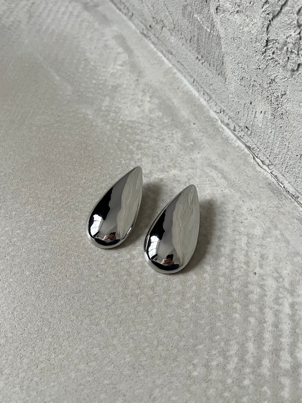 Серьги капля крупные