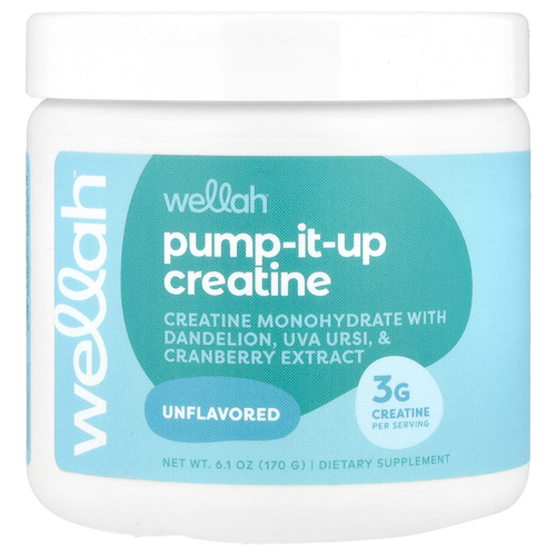 Wellah, Pump-It-Up, креатин, без добавок, 170 г (6,1 унции)