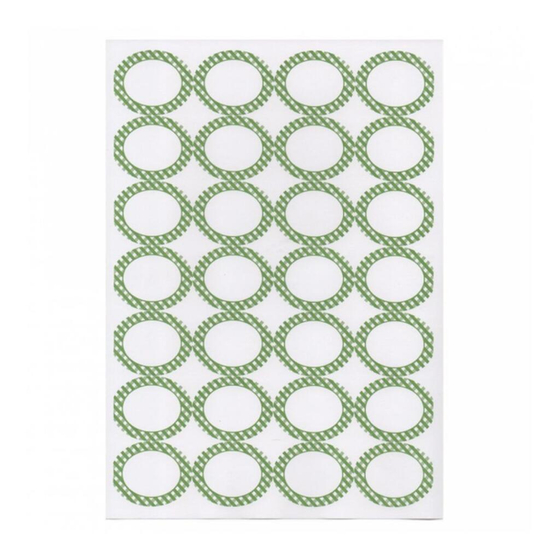 Этикетка бумажная самоклеящаяся белая 4,5*3,6 см, 100 листов, 28 наклеек/лист Garcia De Pou