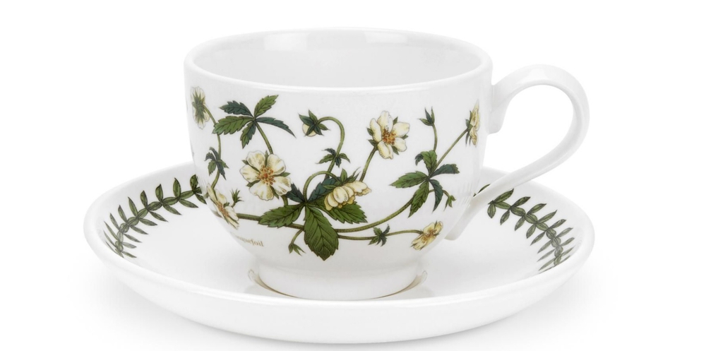 Portmeirion Чашка для завтрака Botanic Garden 280 мл с блюдцем Cinquefoil