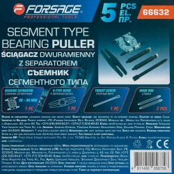 Съемник сегментного типа 2'', 5пр (? захвата: 30-50мм), в ложементе Forsage F-66632