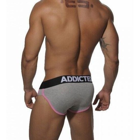 Мужские трусы брифы серые Seobean Addicted Curves Low Rise Brief Grey