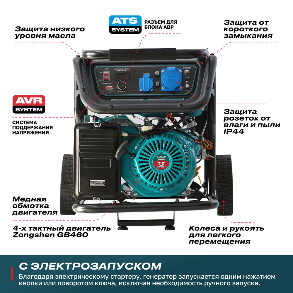 Бензиновый генератор ALTECO AEG 11000 E2