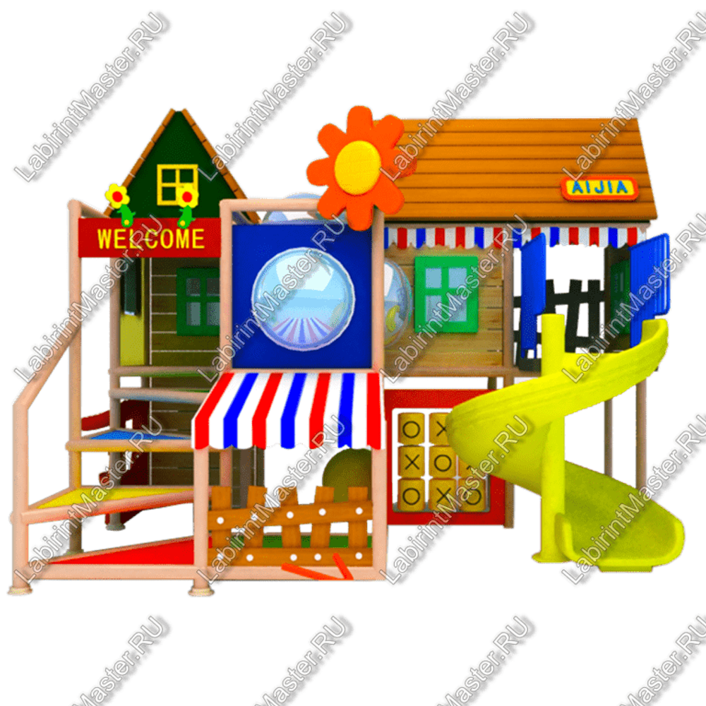 Детский игровой лабиринт «Деревня Ромашково»