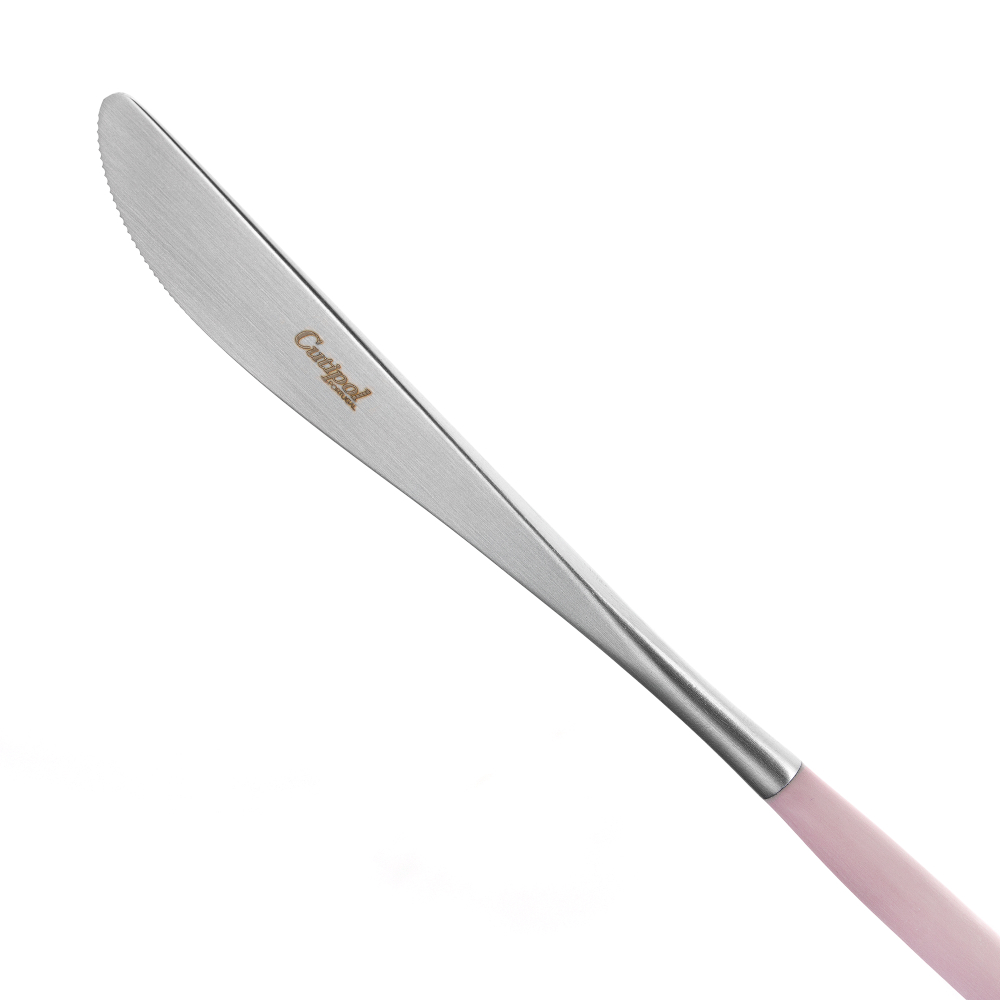 Набор столовых приборов на 6 персон 24 предмета Cutipol Mio matte pink в подарочной упаковке