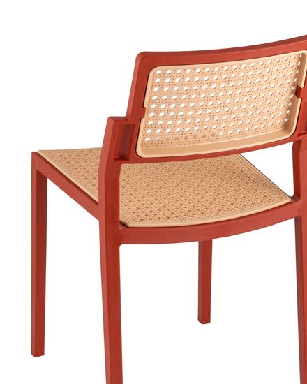 Стул пластиковый Milto красный
