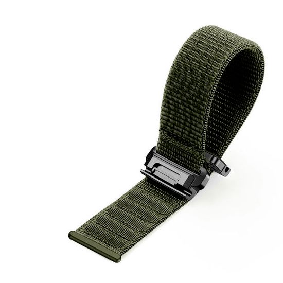 Ремешок TacFit 26 мм. для Garmin Fenix 7x / 6x / 5x / 3, Enduro 2 / Tactix 7, Tactix Delta нейлоновый быстросъемный на липучках (Хаки)