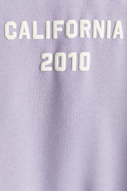 H&M Толстовка с капюшоном и принтом, светло-фиолетовый