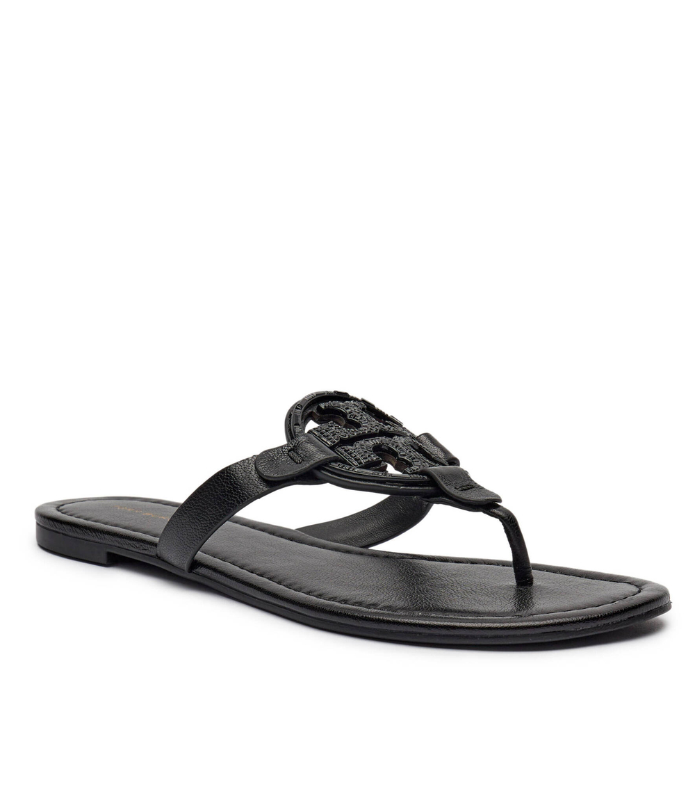 Кожаные вьетнамки MILLER DECO TORY BURCH - черный(161424)