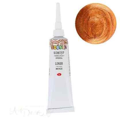 Декола акрил контур универсальный 18 мл Бронза