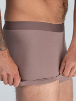 Мужские трусы-боксеры из вискозного полотна (Размер: M) (Цвет: коричневый)