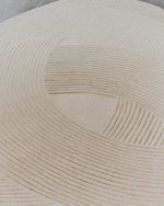 Белый шерстяной ковер Domm 160 x 230 см