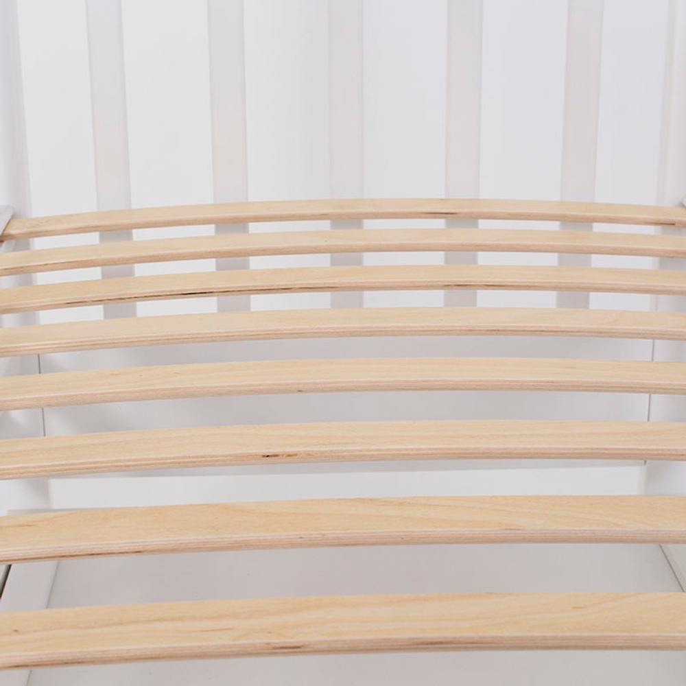 Кроватка детская Топотушки Мария-6 сердечко маятник, белая