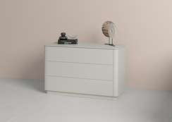 Комод Tammi 3 ящика ширина 120 см (серо-бежевый)