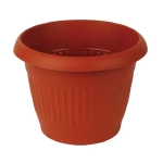 Кашпо ЛИВИЯ D420мм 26л с поддоном Терракотовый 0,325,42х0,42м (комплект 5 шт)