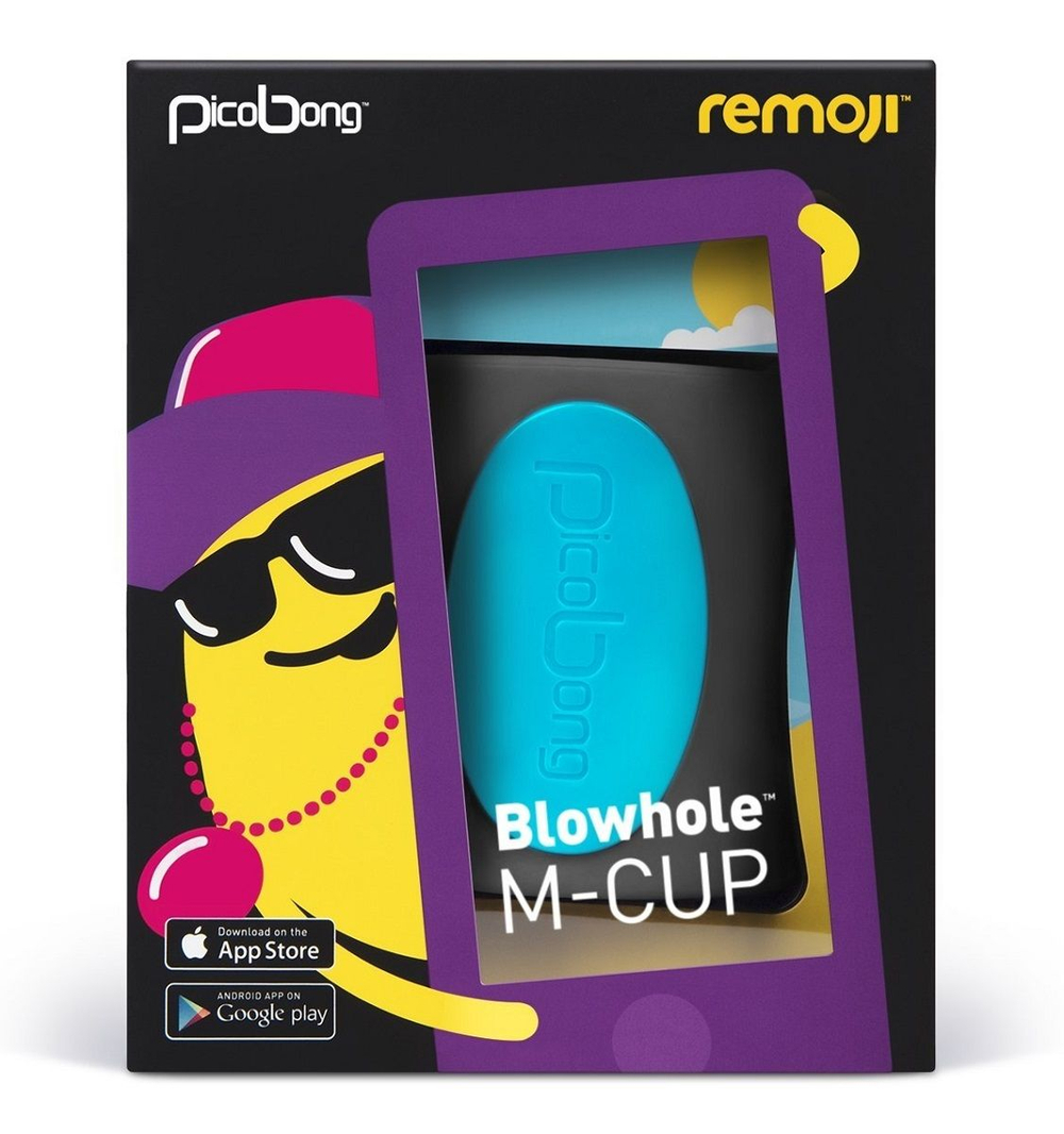 Чёрная виброчаша для мастурбации BLOWHOLE M-CUP (Цвет: черный)