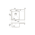 Мойка Omoikiri Akisame 65-L-IN нерж. сталь | Нержавеющая сталь