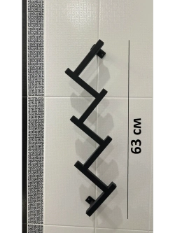 Вешалка настенная для прихожей Елка черная