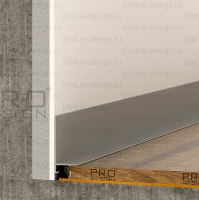 Щелевой плинтус Pro Design Mini L 601 Анодированный 2700мм