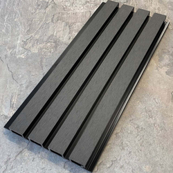 Фасадная реечная панель EasyDecking Wood-X 219х26х3010 Черное дерево Шлифованная