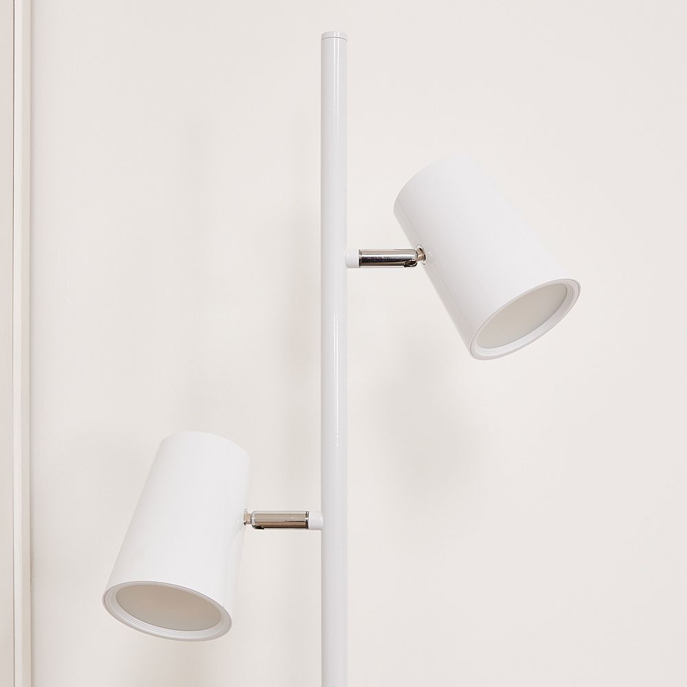 ULM-T600 2х6W-4500K-DIM WHITE Торшер напольный светодиодный. 2х6W. Сенсорный выключатель. Диммер. Белый. ТМ Uniel