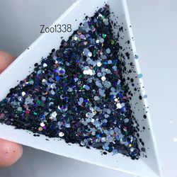 Zoo nail Микс шестигранников "Диско соты" 1338, 2гр