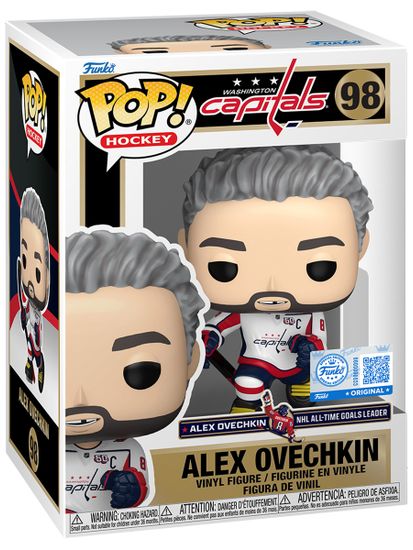 Фигурка Funko POP! NHL Capitals Alex Ovechkin (GR895) (Exc) (98) 92301 / Фигурка Фанко ПОП! в виде легендарного российского хоккеиста, Александр Овечкин. Товар уцененный